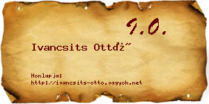 Ivancsits Ottó névjegykártya