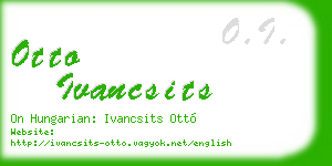 otto ivancsits business card